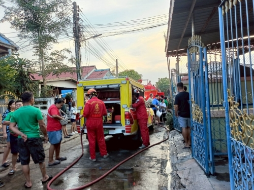 ประชาสัมพันธ์ขอบคุณหน่วยงานที่เข้าช่วยเหลือระงับเหตุเพลิงไหม้ บ้านเรือนประชาชน บริเวณซอยเทศบาล 4 ตำบลหนองม่วง อำเภอหนองม่วงจังหวัดลพบุรี