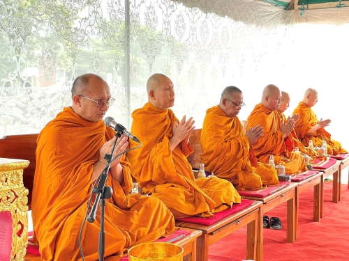 พิธีทำบุญวางศิลาฤกษ์อาคารที่ว่าการอำเภอหนองม่วง (หลังใหม่)