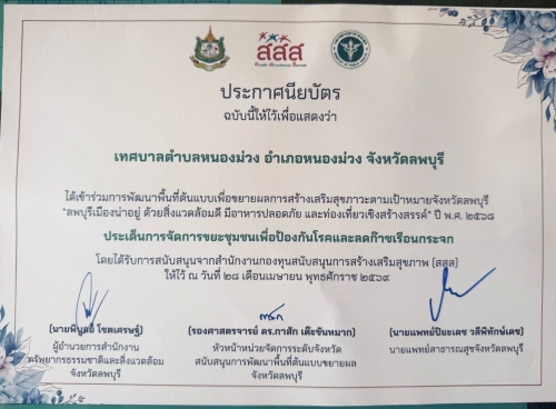 การประชุมเวทีสรุปบทเรียนการพัฒนาพื้นที่ต้นแบบ เพื่อขยายผลการสร้างเสริมสุขภาวะ